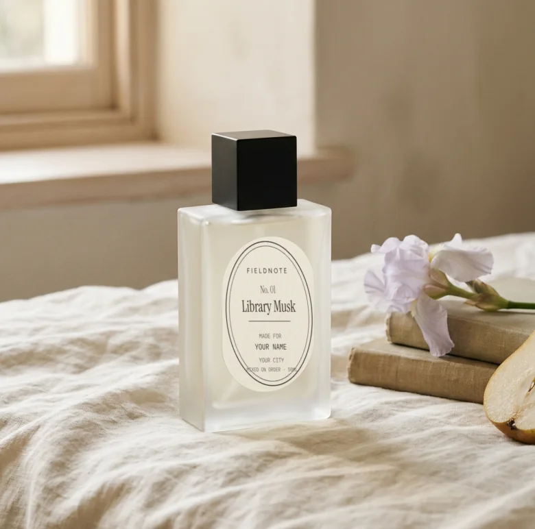 library musk bottle